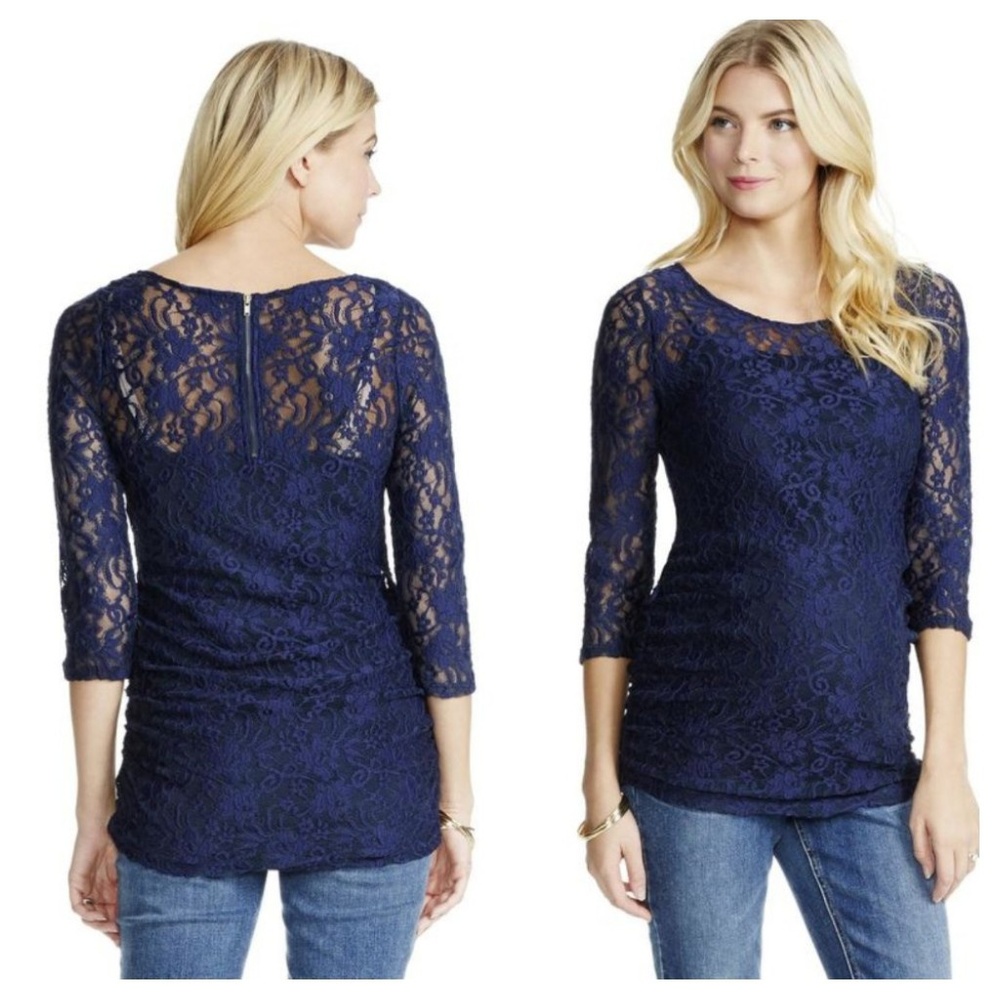 JESSICA SIMPSON ALL LACE 3/4 SLEEVE MATERNITY …